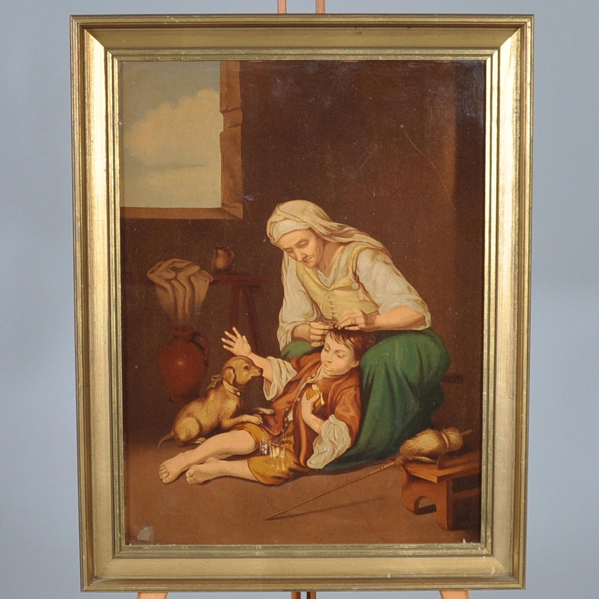 OLIETRYK, Lusekæmning.