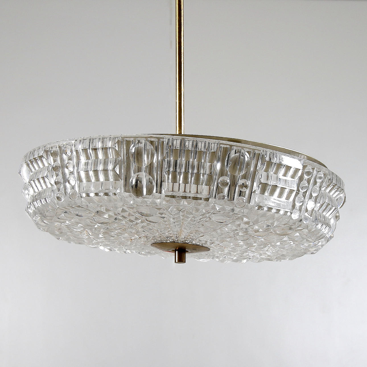 TAKPLAFOND, glas, Carl Fagerlund, Orrefors, 1900-talets mitt.