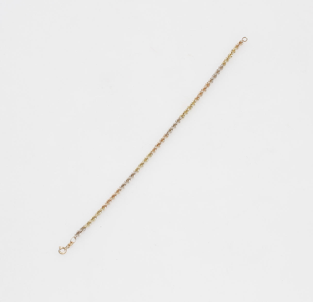 ARMBAND, flerfärgat guld 18k, "Cordel", vikt ca 2,8 gram.