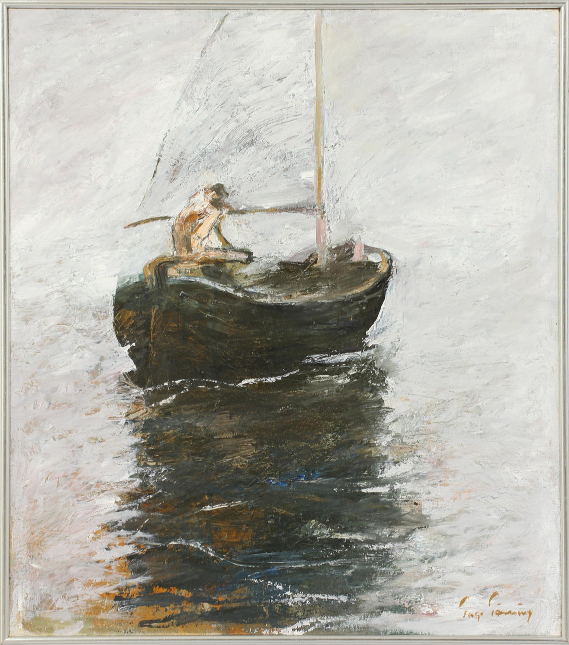 TAGE TÖRNING. Olja på duk, signerad.