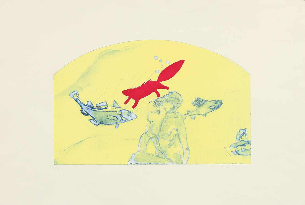 ERNST BILLGREN. Litografi. signerad och numrerad H.C.