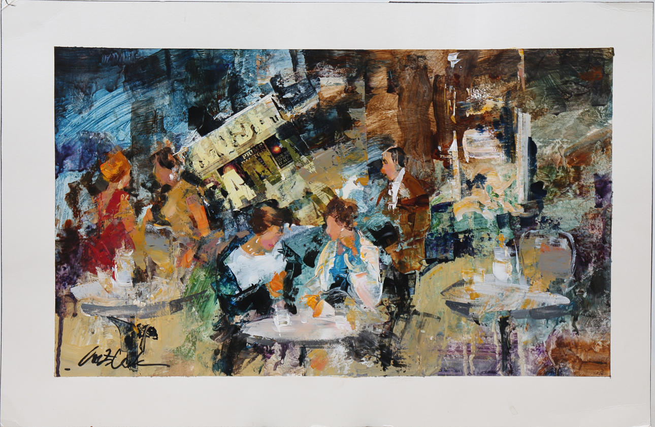 JOSEP COSTA VILA. Interior de un café.