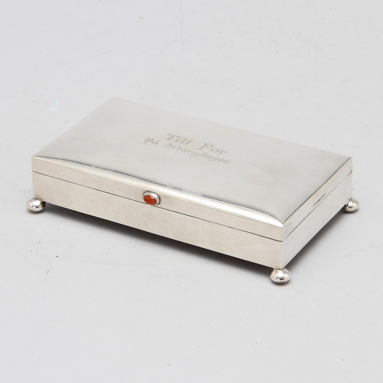 CIGARETTSKRIN, silver, GAB, 1931. Ca 208 gram.