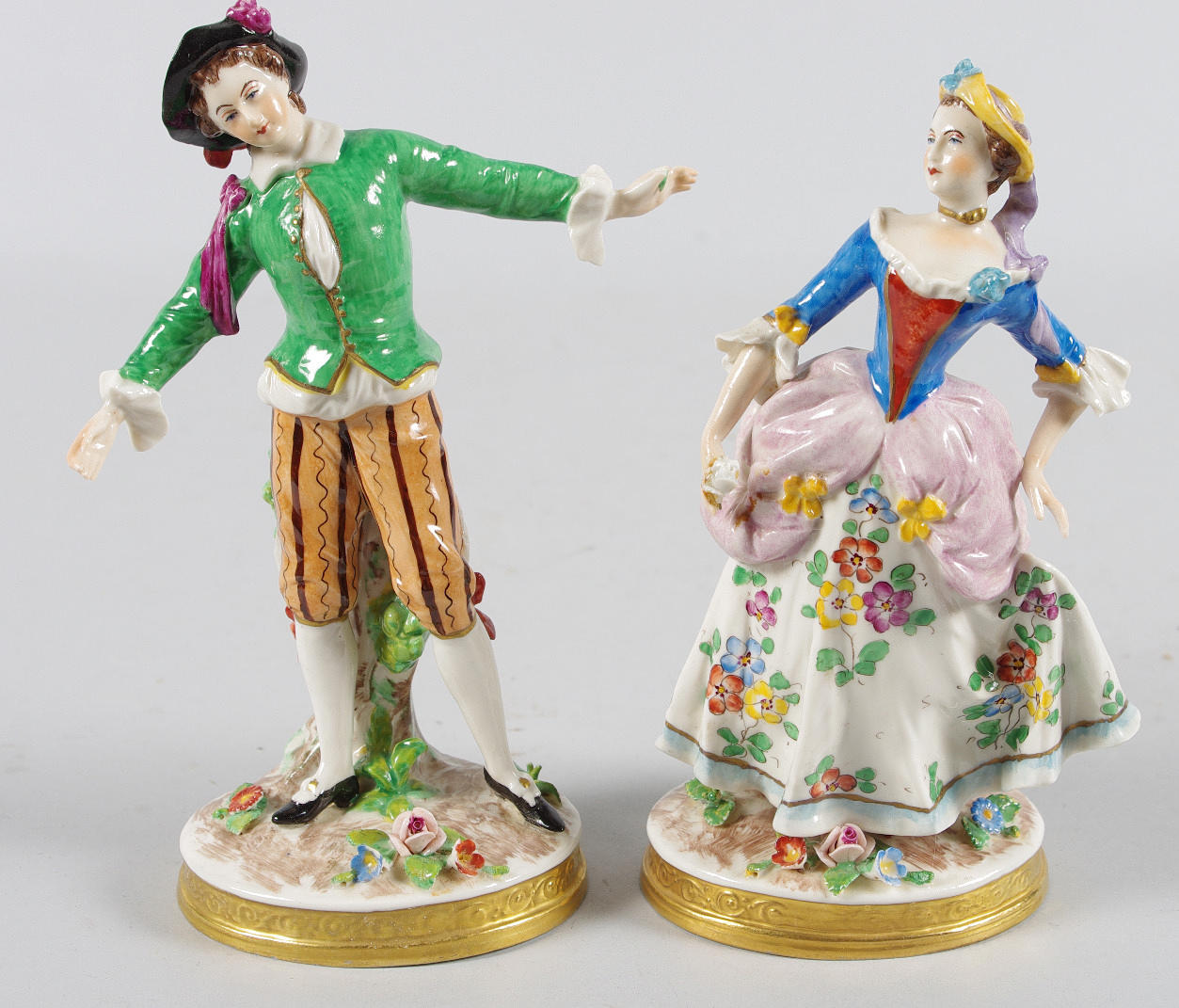 PORSLINSFIGURER, rokokopar, Tyskland.