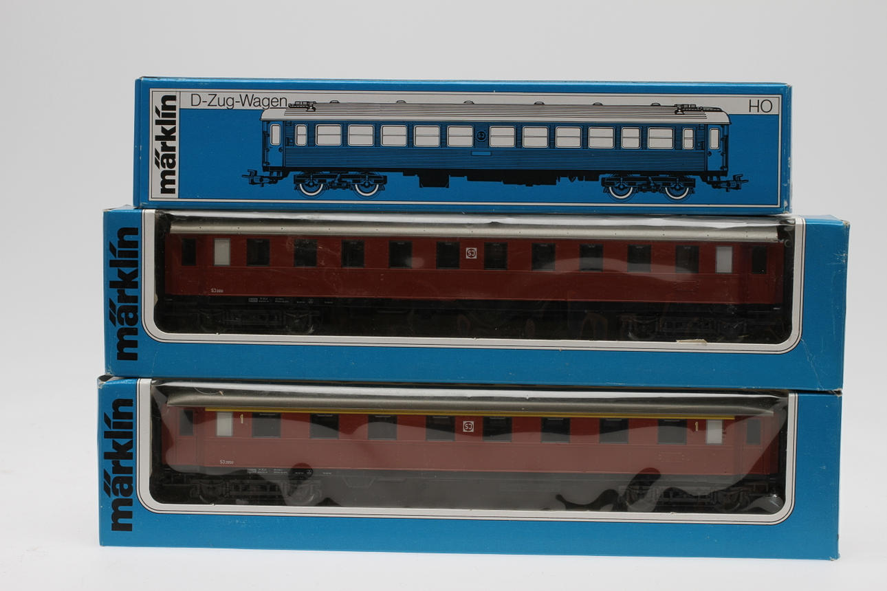 MÄRKLIN SVENSKA VAGNAR 4072, 4178, 4179.