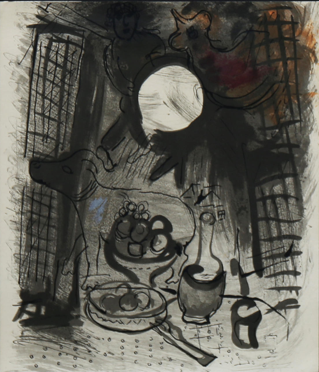 AFTER MARC CHAGALL. "Brown still life".