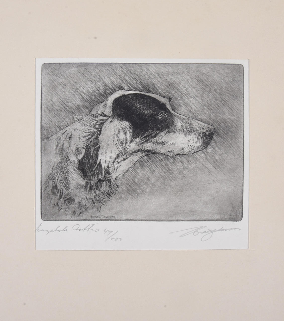 MALTE STERNER. Etsning.