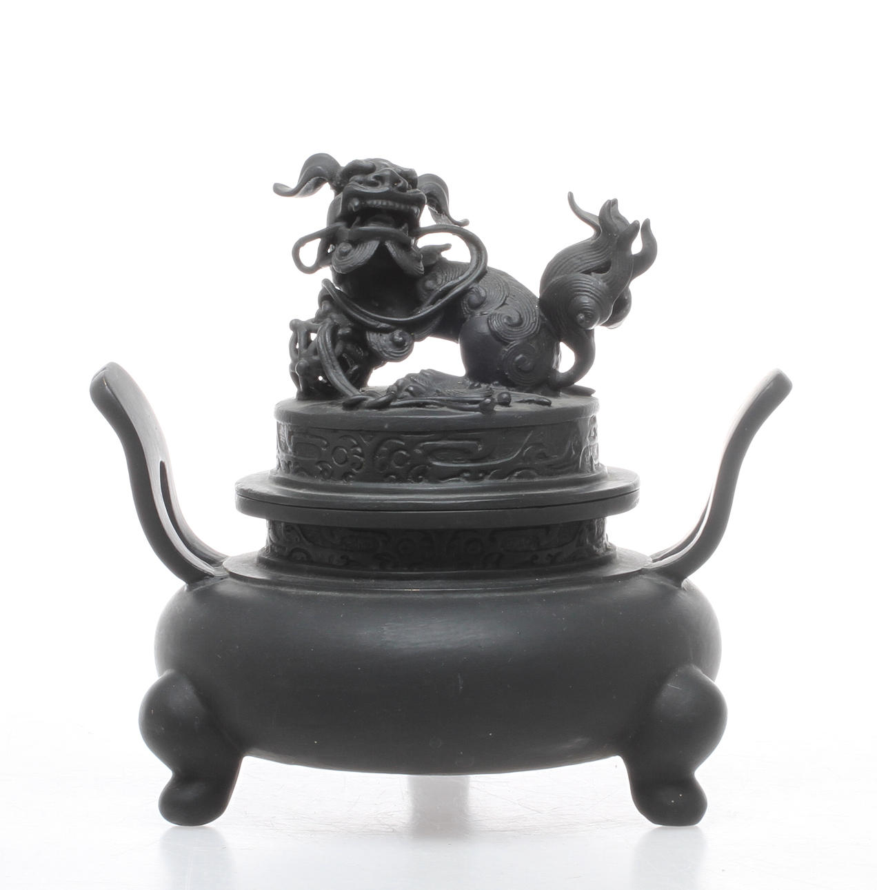 RÖKELSEKAR, med dekor av fohund, Kina.