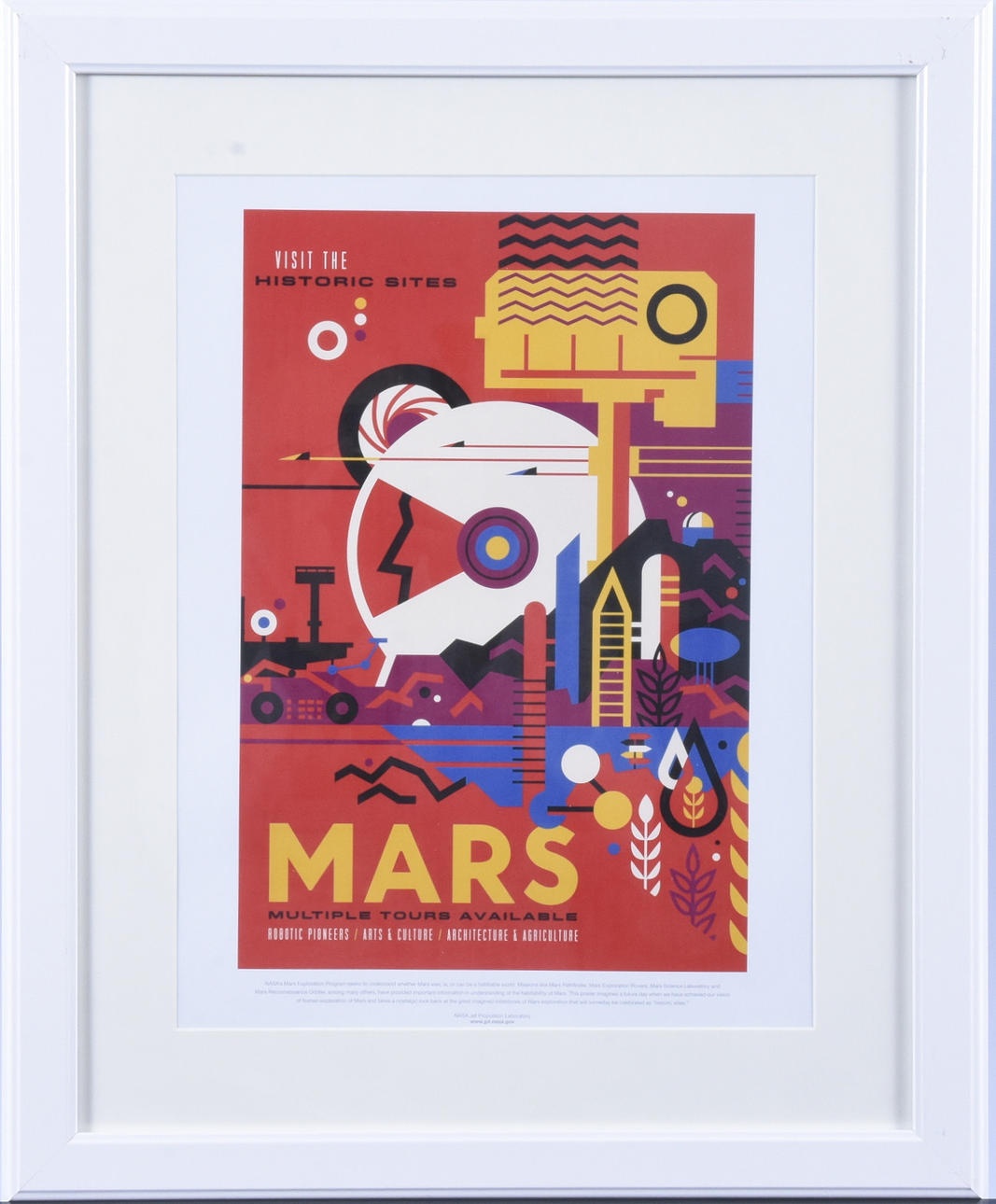 NASA, affisch offsettryck.