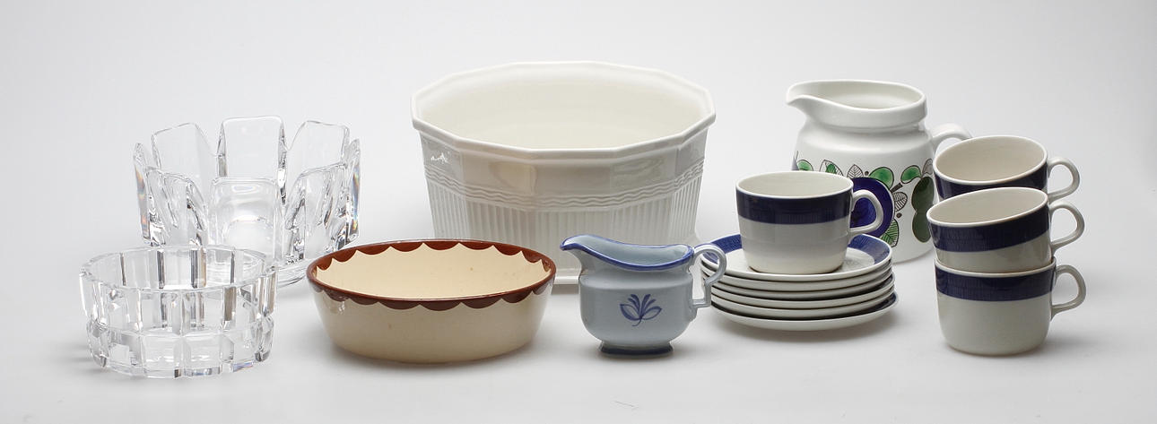 GLAS OCH PORSLIN, Sverige, bland annat koka blå samt Waldemarsudde.