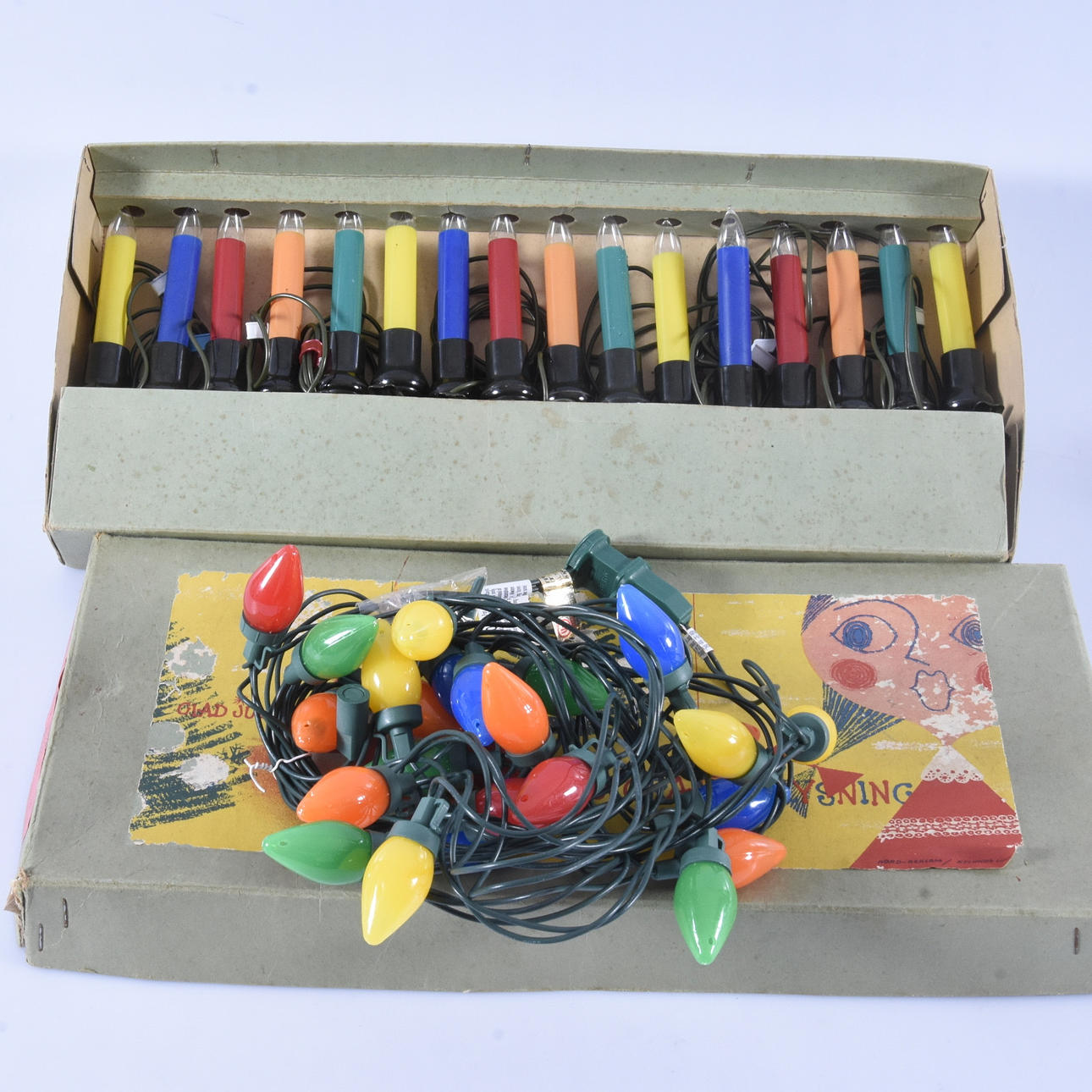 JULGRANSBELYSNINGAR, 2 st, 1900-tal.