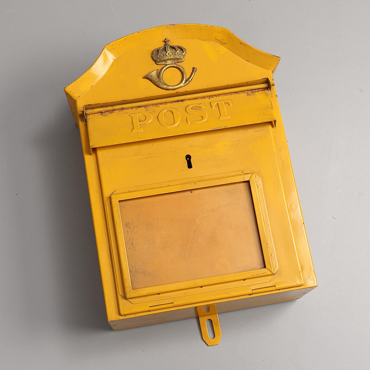 POSTLÅDA, metall, 1900-tal.