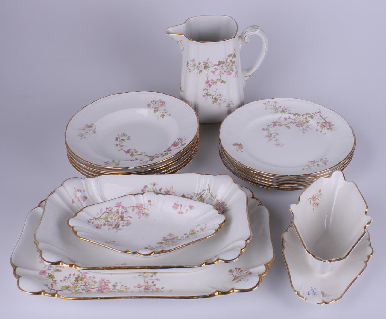 MATSERVIS, 17 delar, porslin, Hagtorn - Gustafsberg.