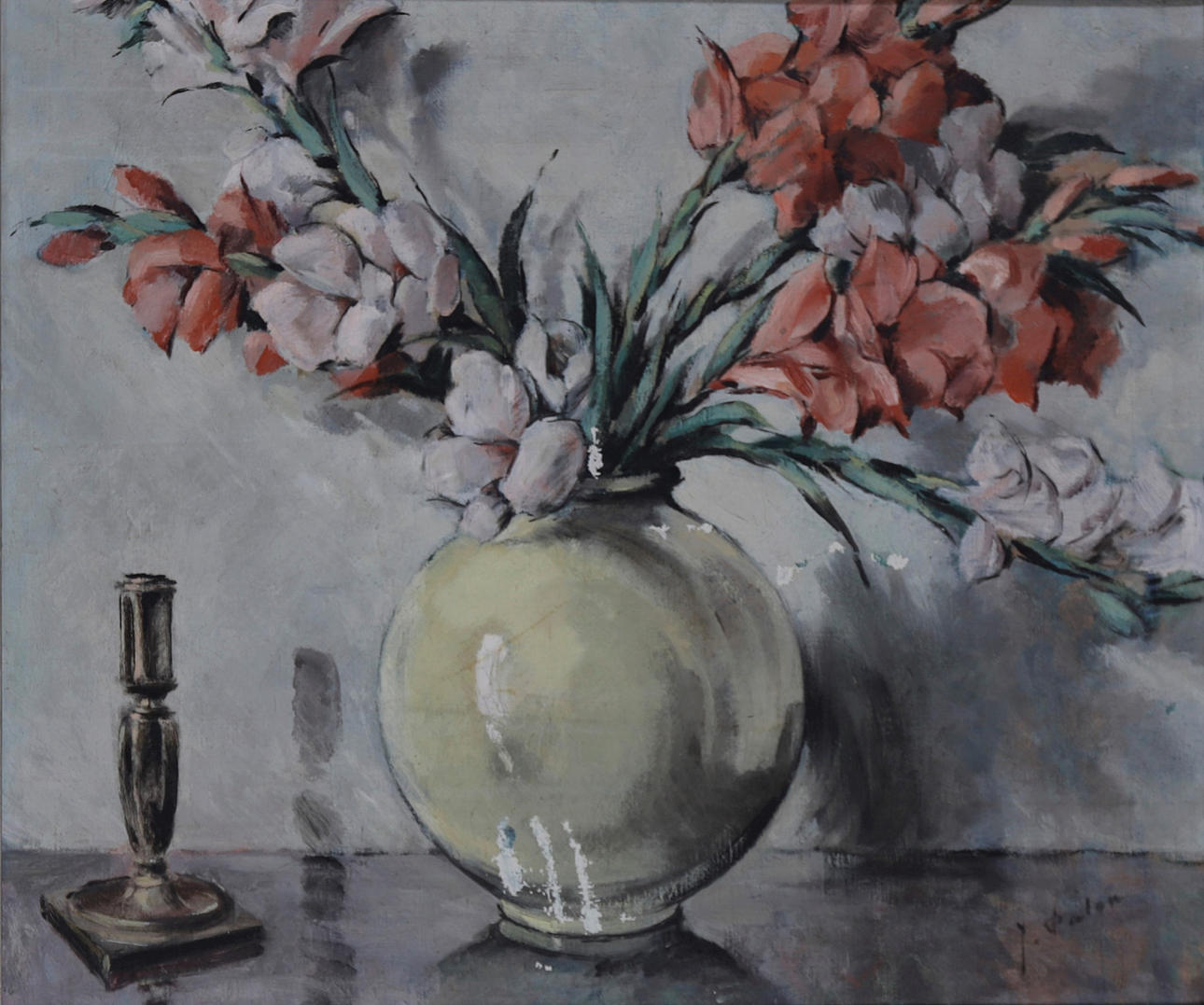 JOSÉ PALAU OLLER. Gladiolos.