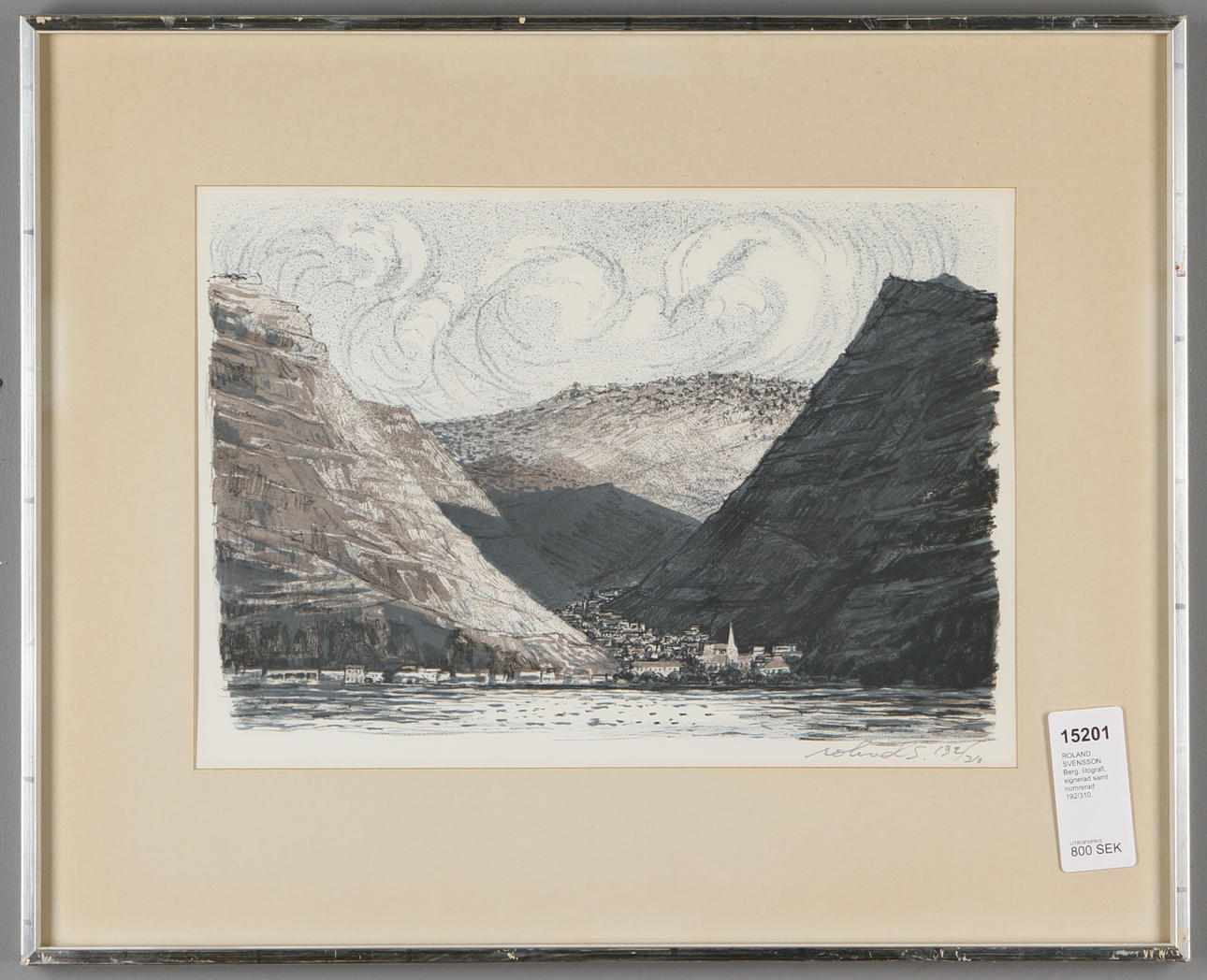 ROLAND SVENSSON. Berg, litografi, signerad samt numrerad 192/310.