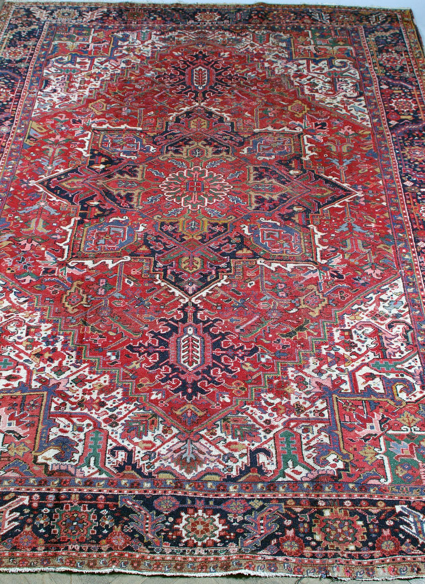 ORIENTMATTA, "Heriz", antik, 353 x 267 cm.