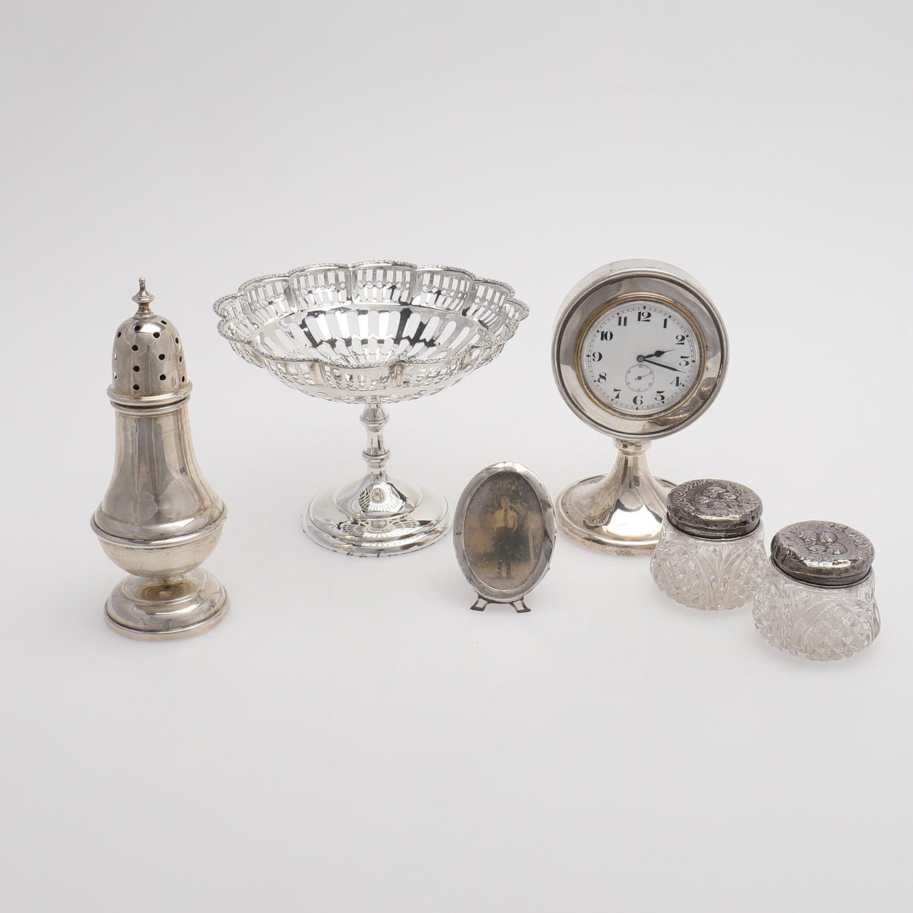 SILVER OBJECTS, SIX PARTS.