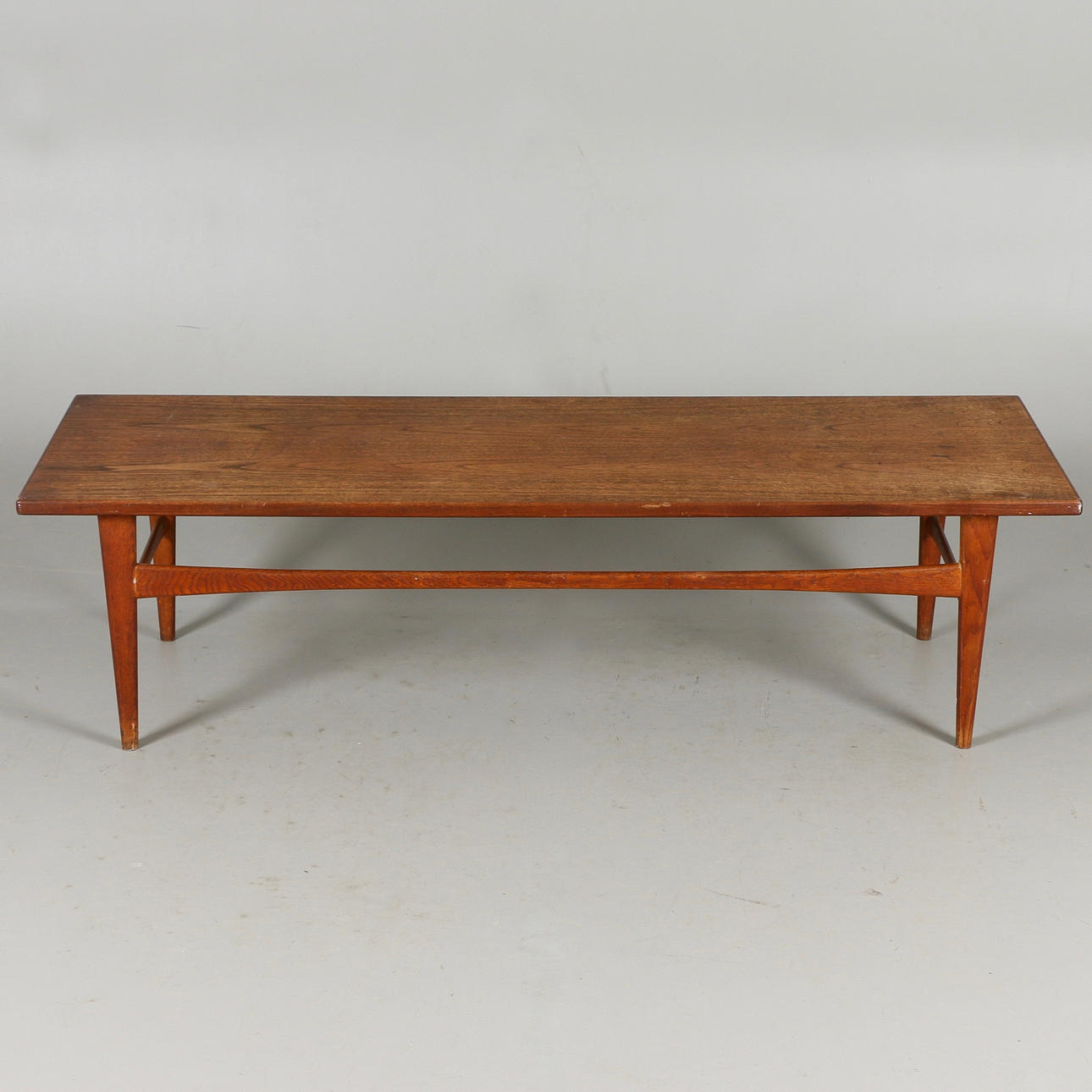 COFFEE TABLE, teak, 1950s/60s.