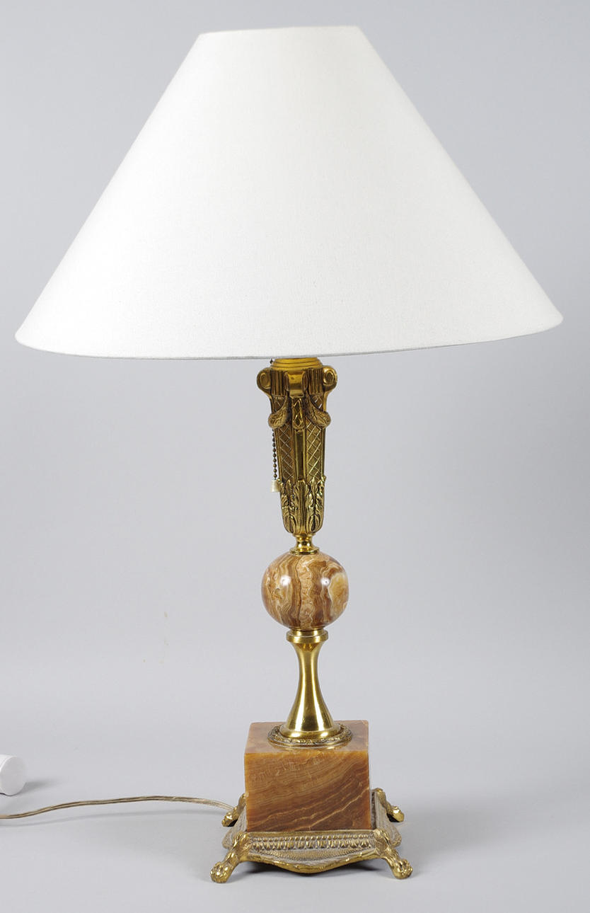 BORDSLAMPA, mässing/onyx.