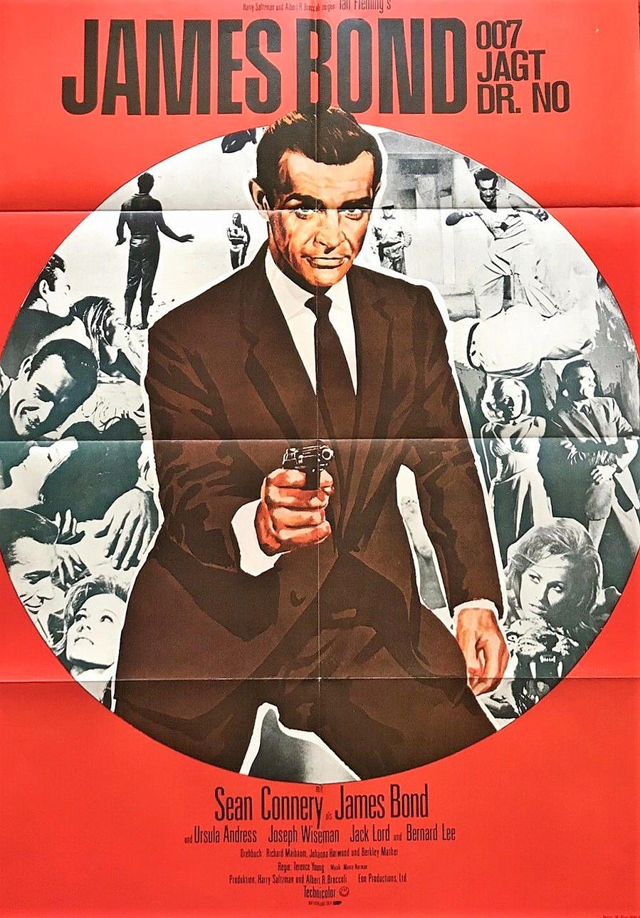 JAMES BOND: 007 JAGAR DR. NR, AFFISCH, 1963.