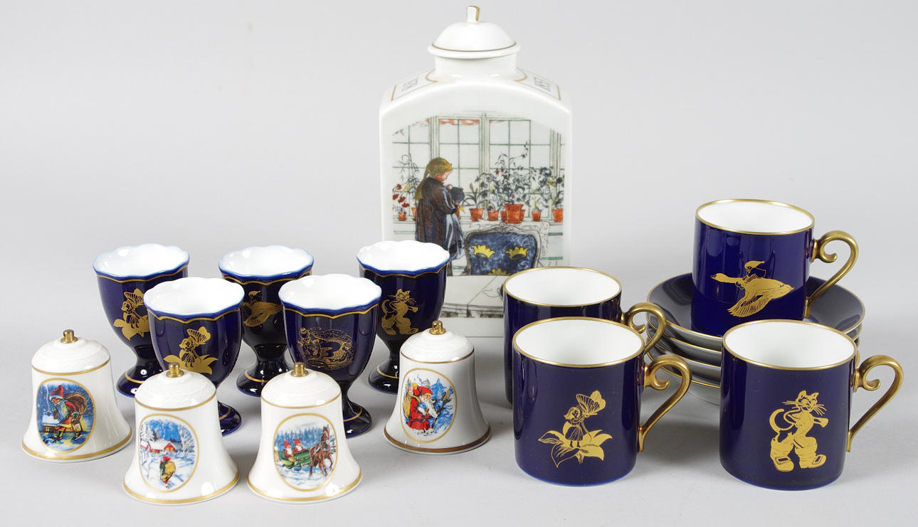 ÄGGKOPPAR, JULKLOCKOR M.M., Rörstrand, Hackefors, Bing & Gröndal m.fl.