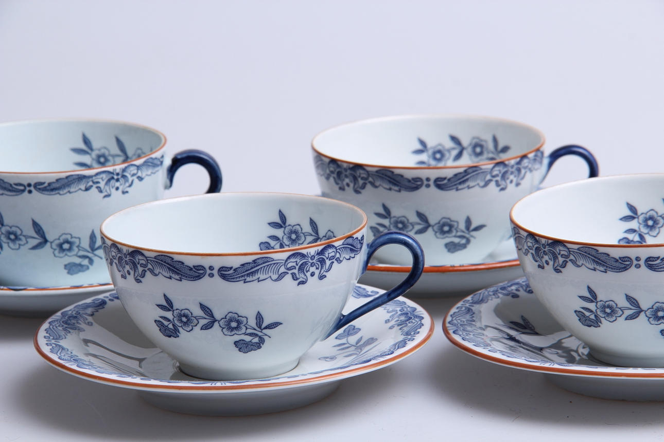 KAFFESERVIS, 8 delar, "Ostindia", Rörstrand.