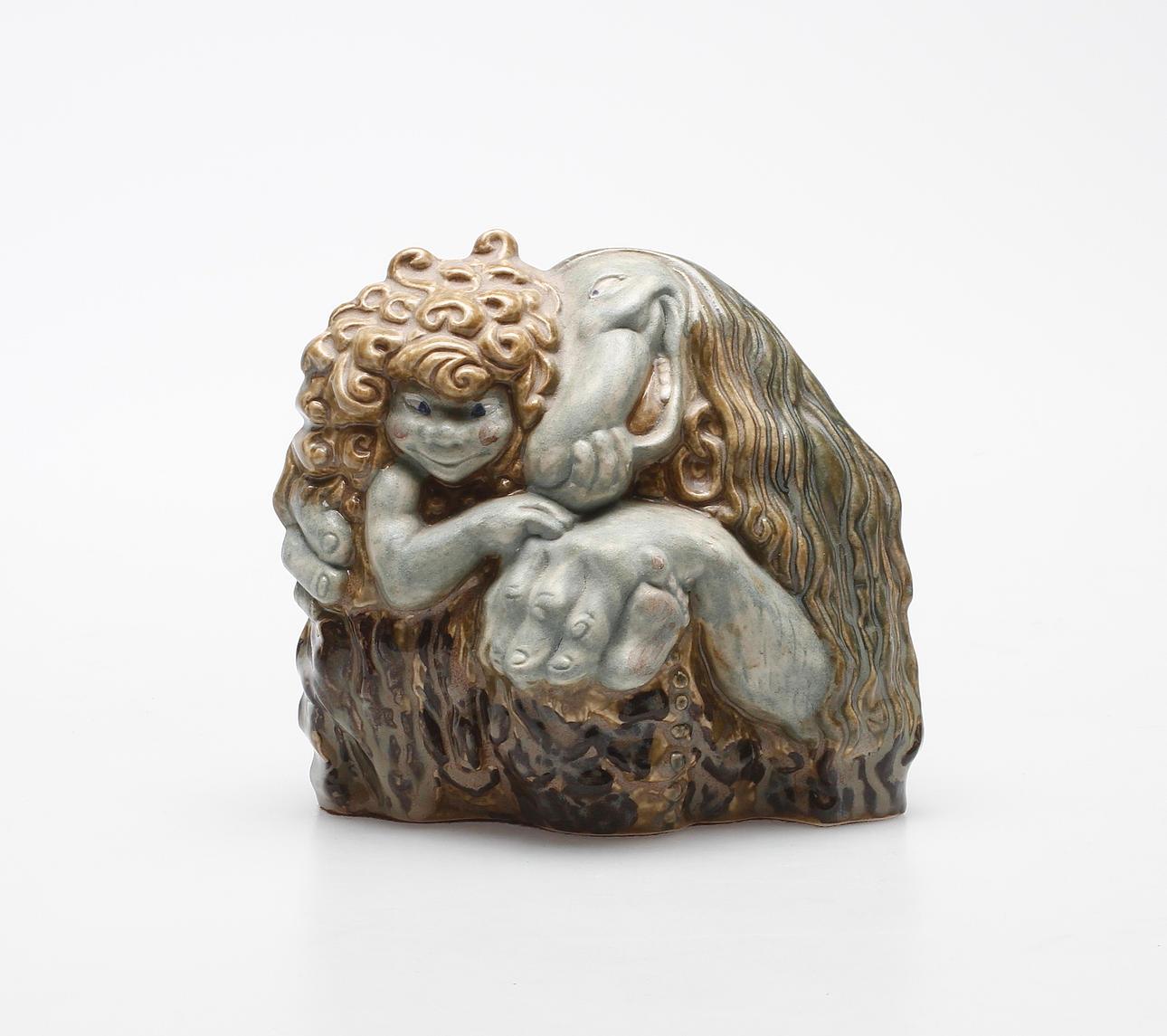 JOHN BAUER. EFTER. Troll, ur Troll och Tuvstarr, 1915. Rosa Ljung. Keramik.