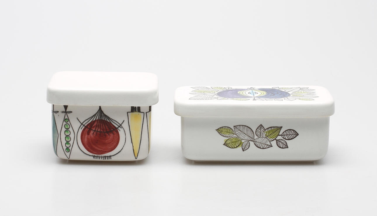 SMÖRASKAR, 2 delar, bl.a Eden, Sigrid Richter, Rörstrand.