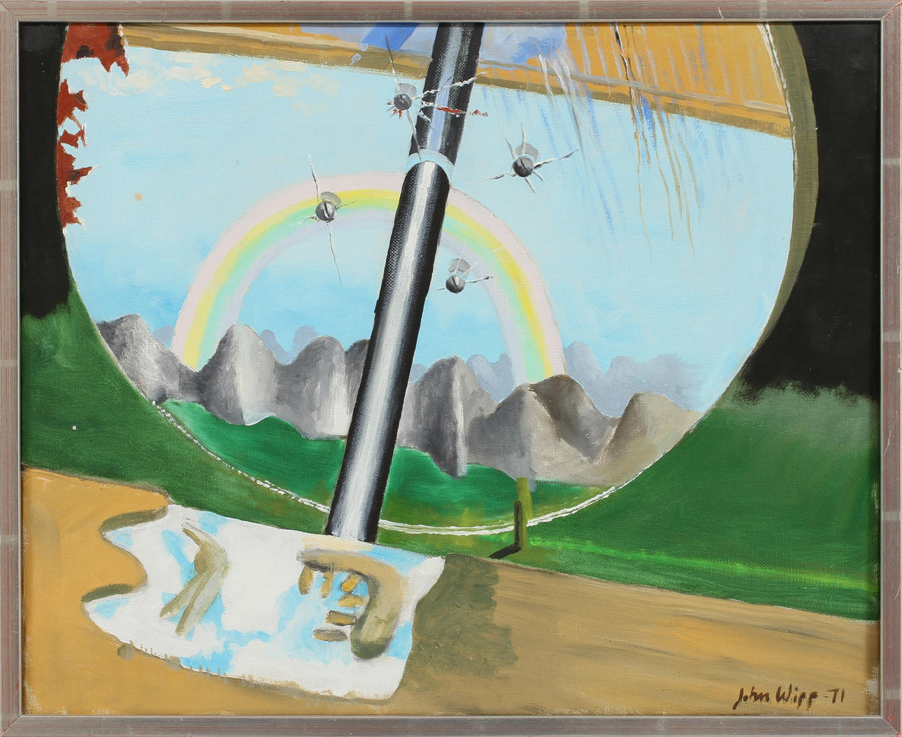 JOHN WIPP. Olja på duk, signerad-71.