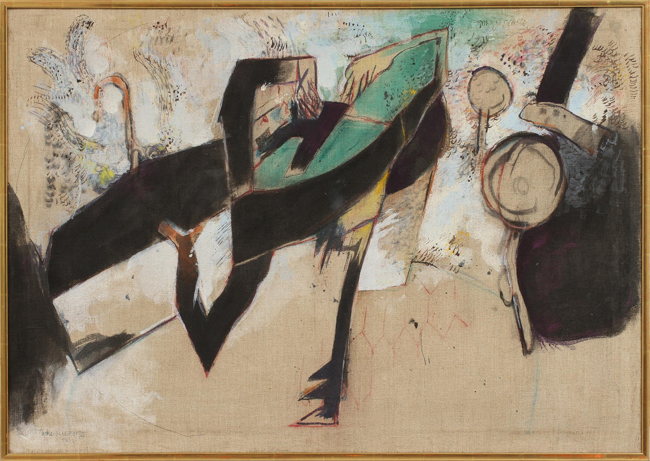 ACKE OLDENBURG. Olja på duk, signerad 1963.