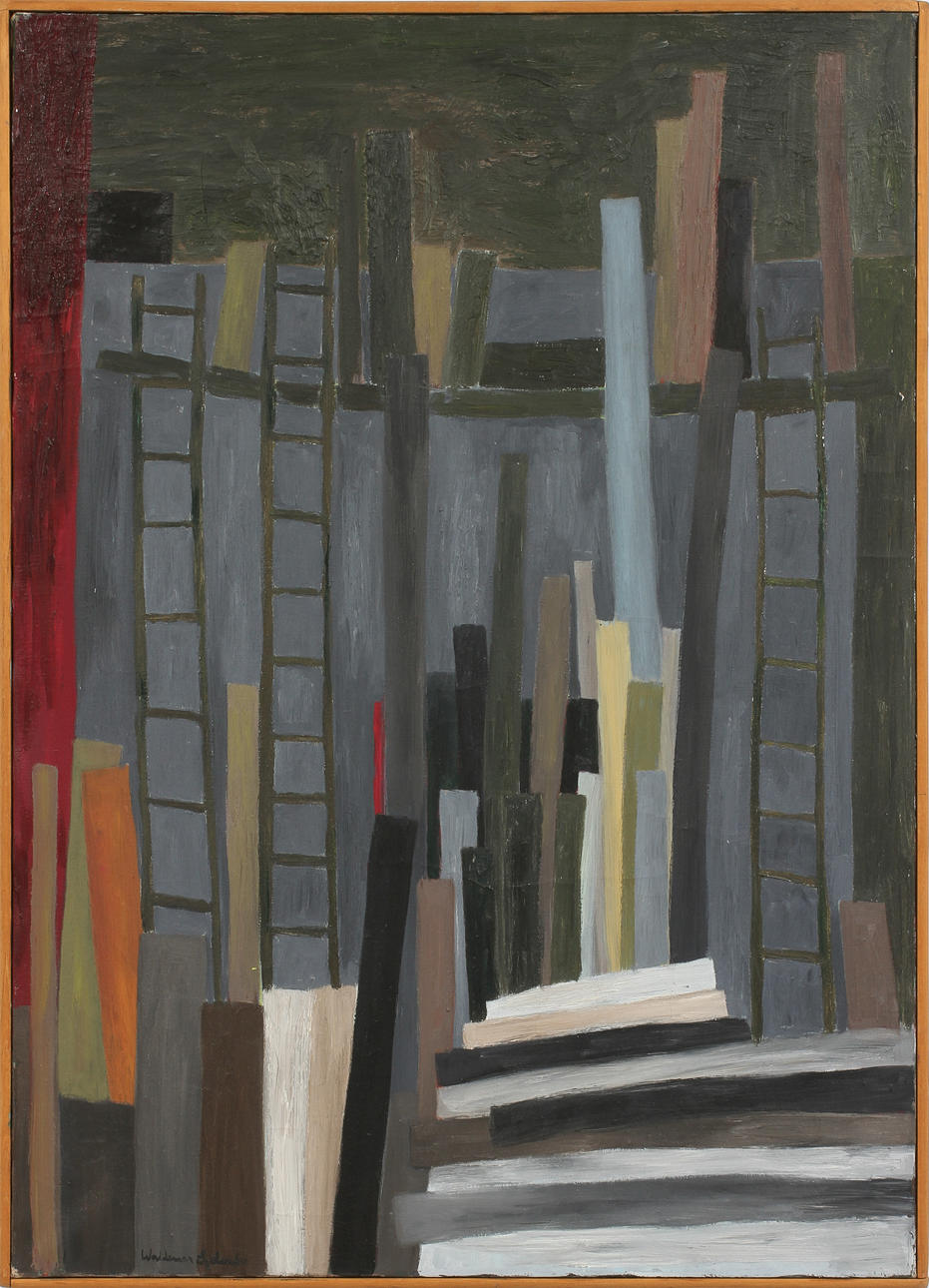 WALDEMAR SJÖLANDER. Olja på duk, signerad.