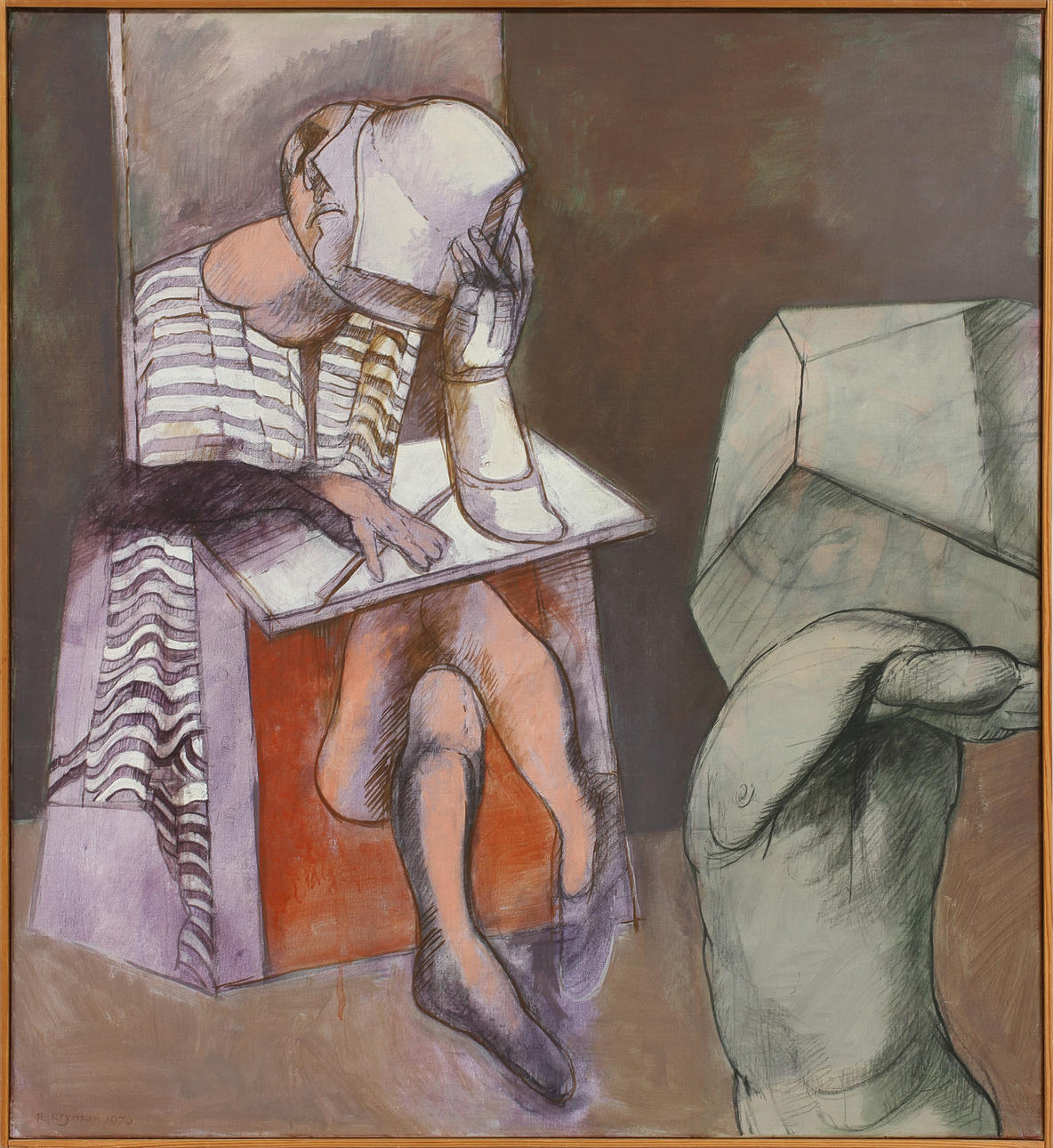 RONNY REYMAN. Olja på duk, signerad 1970.