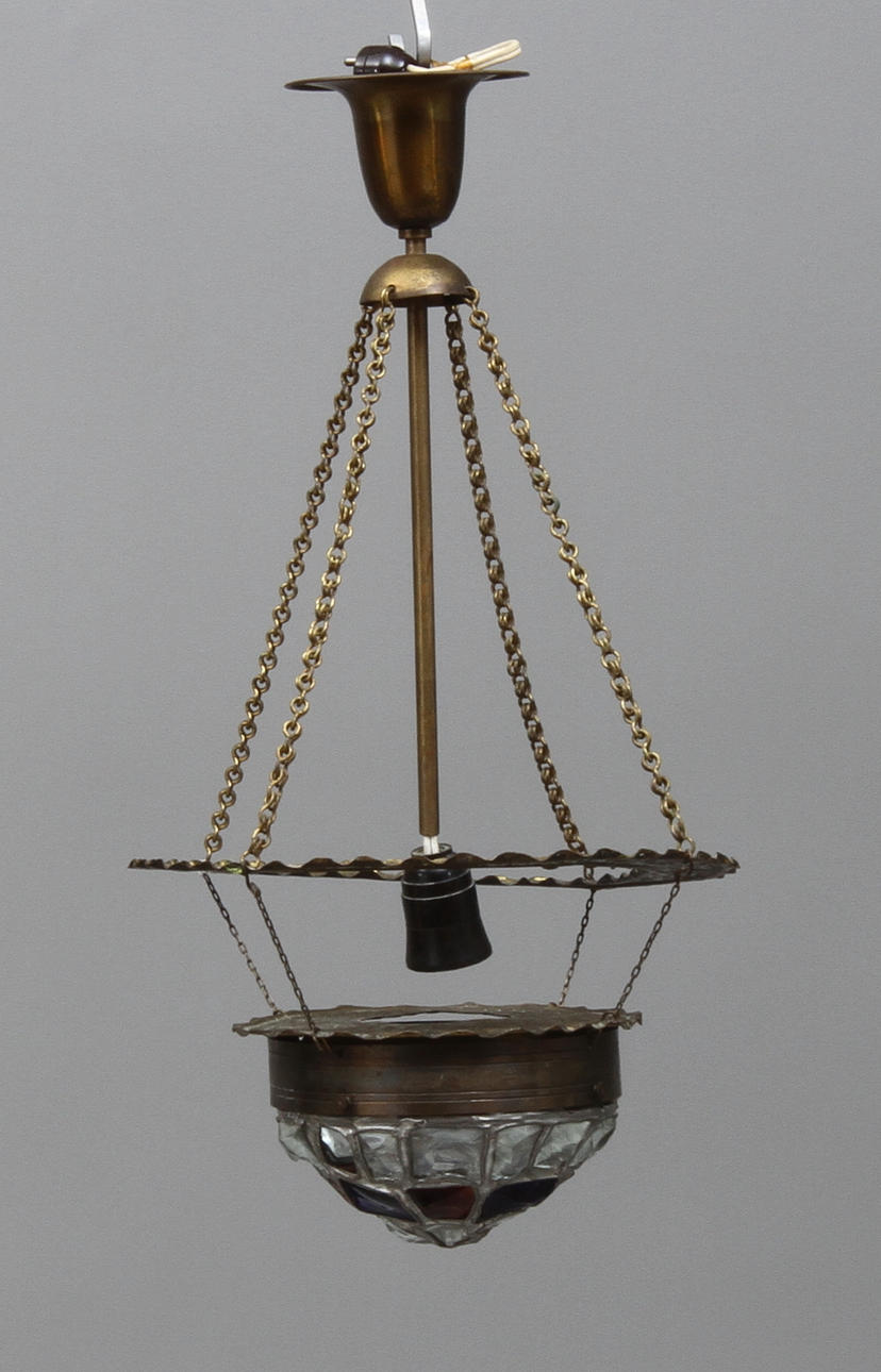 AMPEL, med kupa i krossglas, jugend, 1900-talets första hälft.