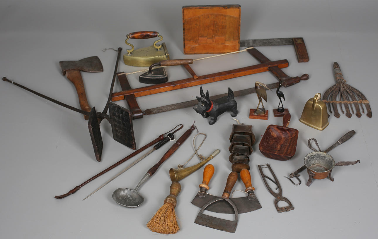 PARTI ALLMOGE VERKTYG OCH REDSKAP mm 23 st.