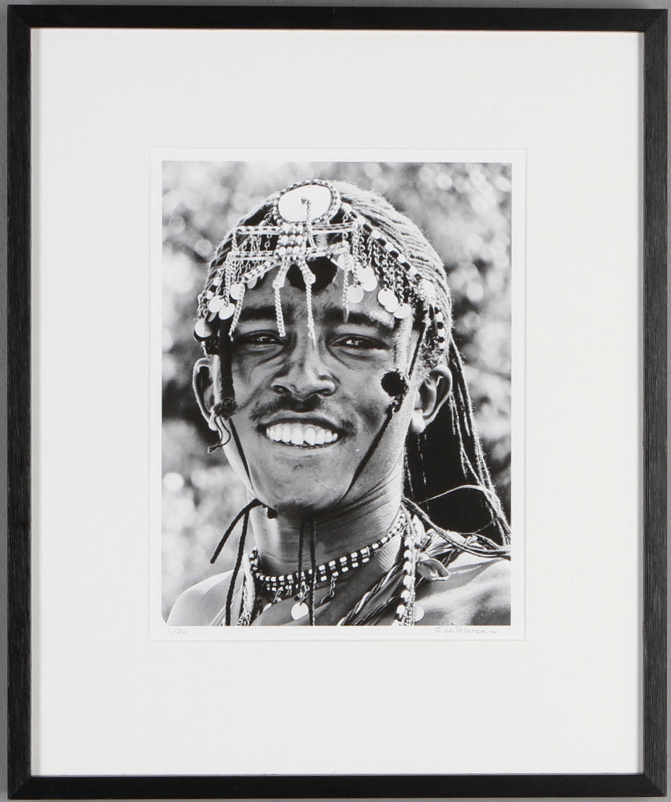 FRANK AF PETERSENS. Mansporträtt, fotografi, signerad och numrerad 1/30.