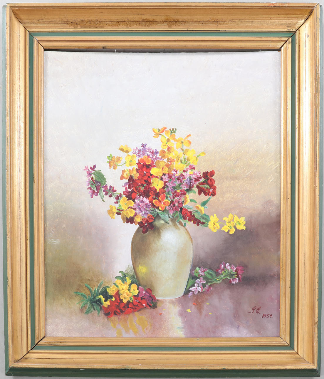 SAGA ERIKSSON. oil on Board, signed and dated -1952.