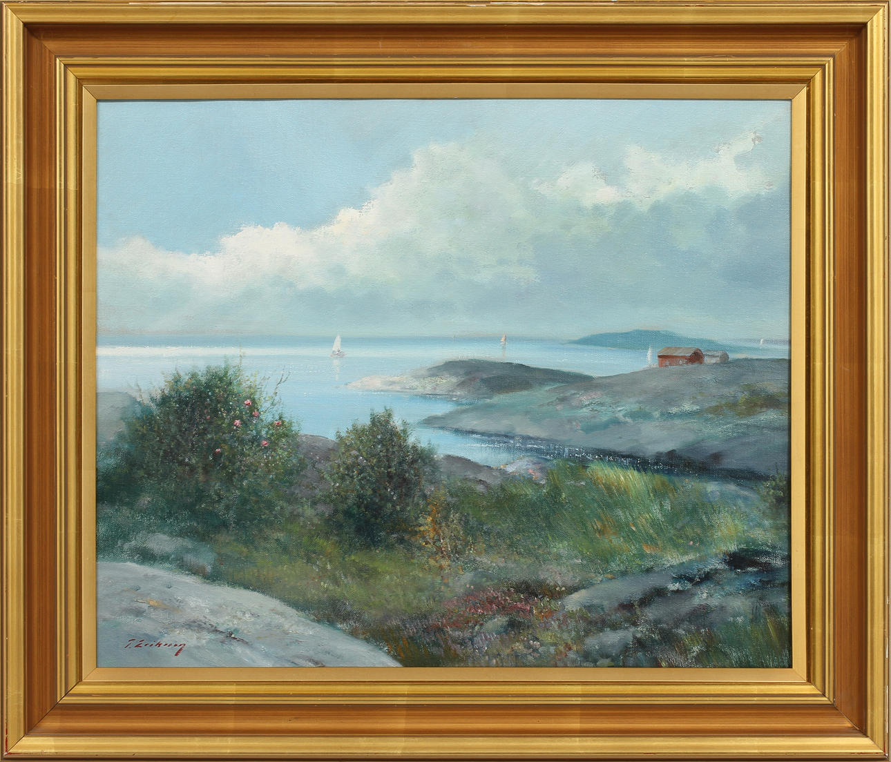 TAGE ERIKSSON. Olja på duk, signerad.