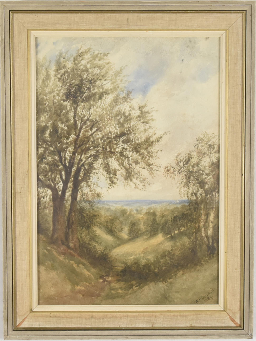 OIDENTIFIERAD KONSTNÄR. Akvarell.