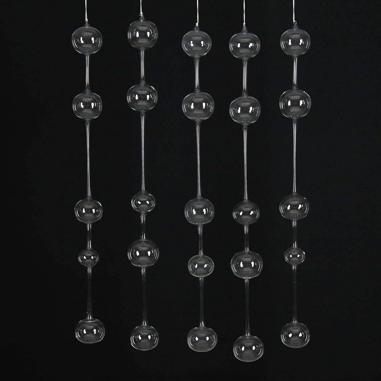 SKULPTURER, 5 st, glas, "Morning in Athens", Kaj Franck, Arabia, Finland. 1970-tal.