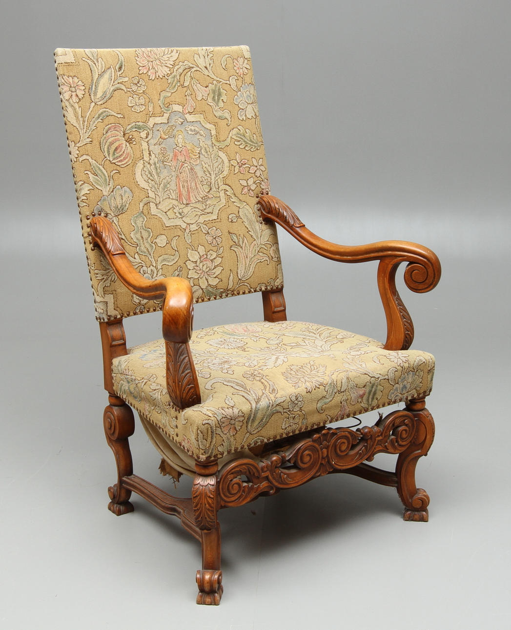 KARMSTOL, barockstil, 1900-tal.