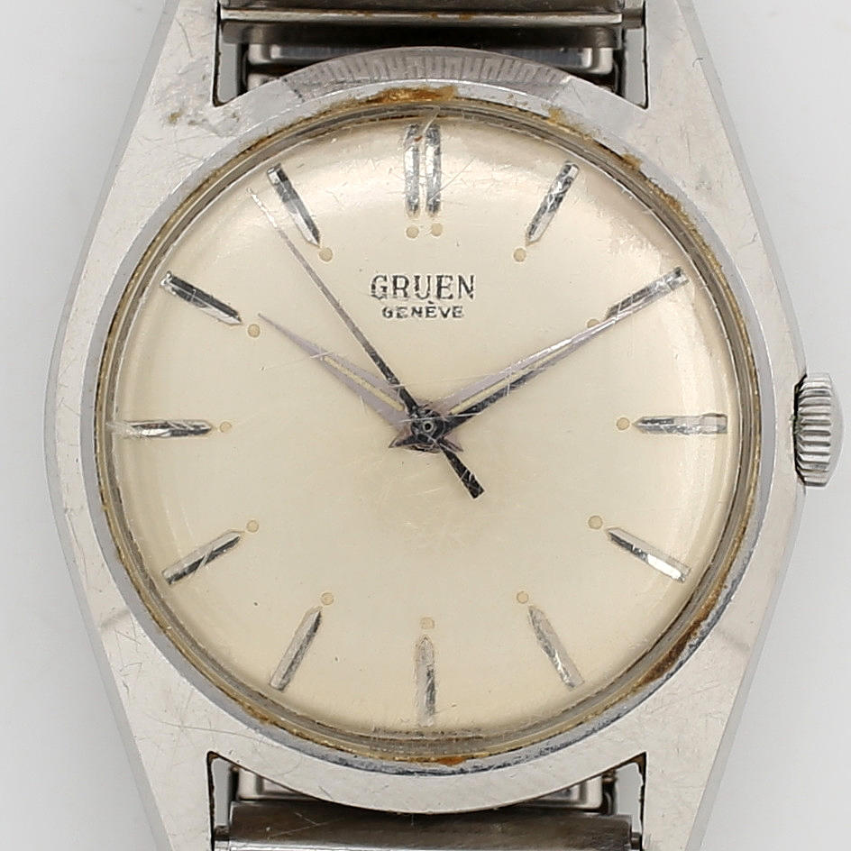 BRACELET WATCH, steel, Gruen.