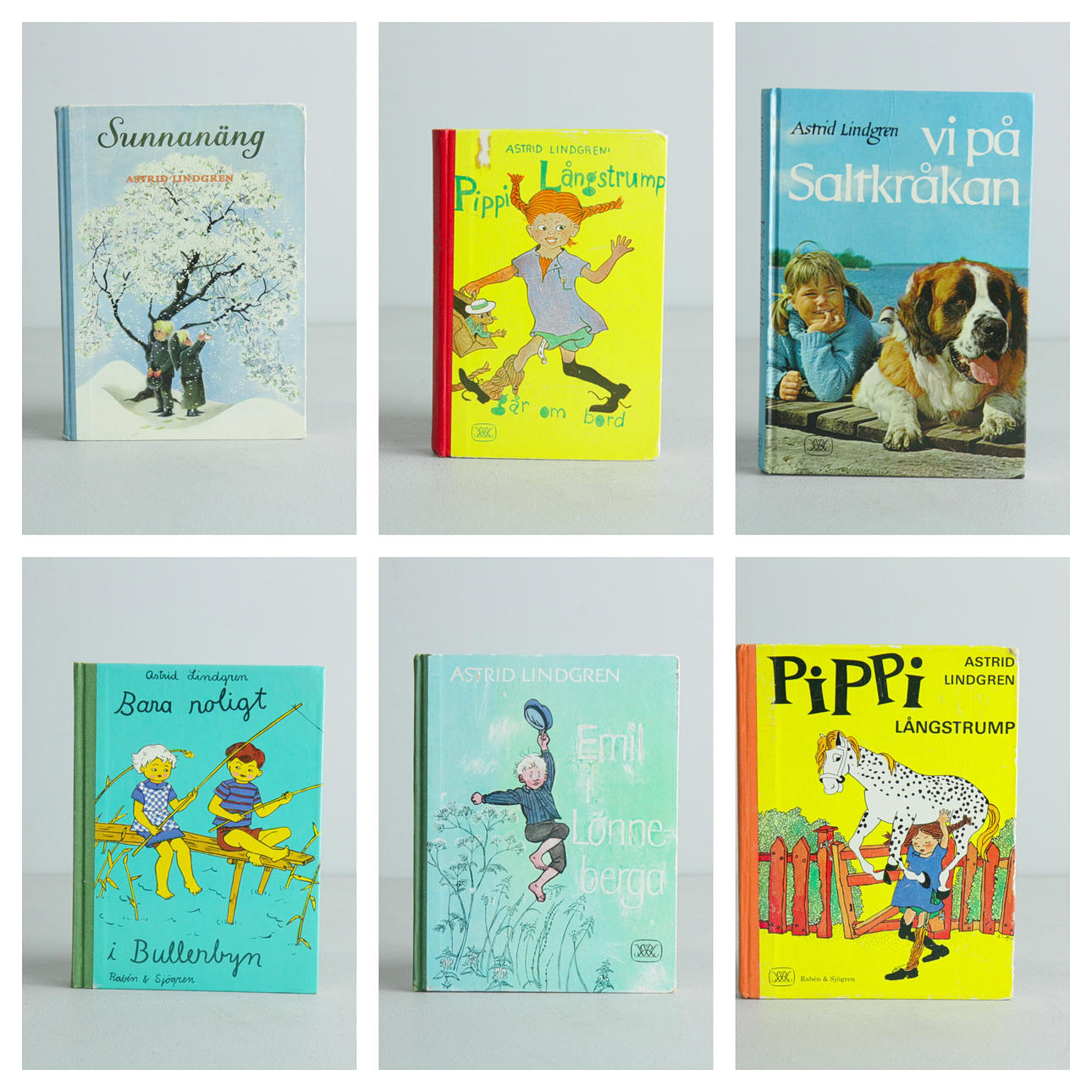 ASTRID LINDGREN. böcker, 9 st.