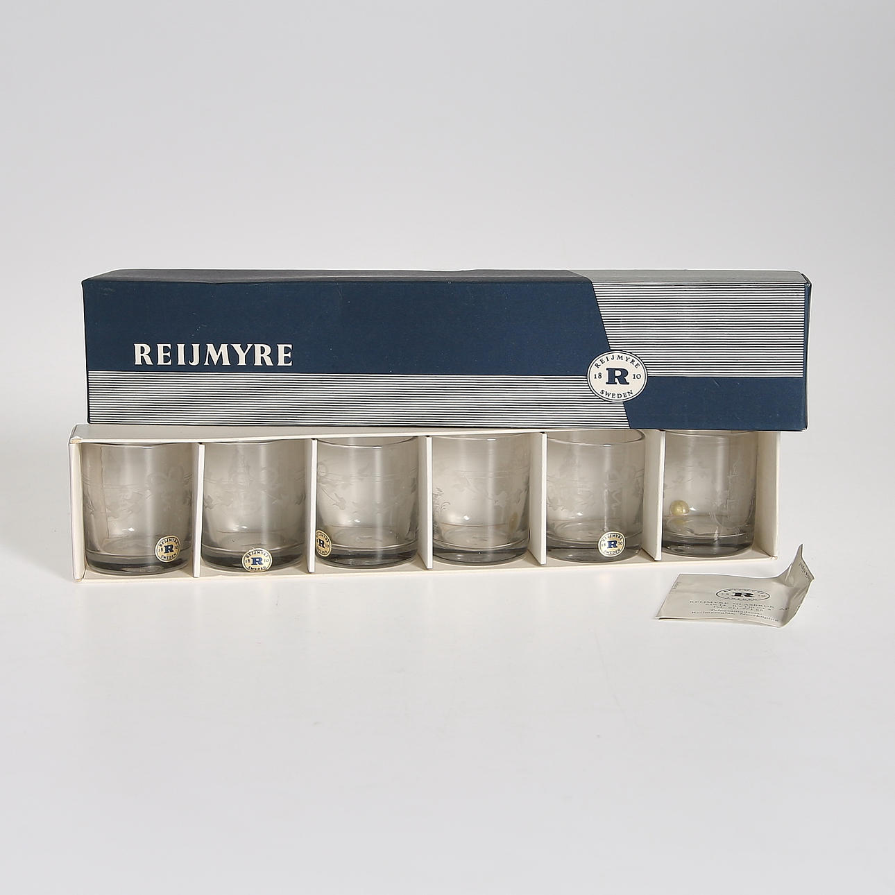 SELTERSGLAS, 6 st, Reijmyre. 1900-tal.