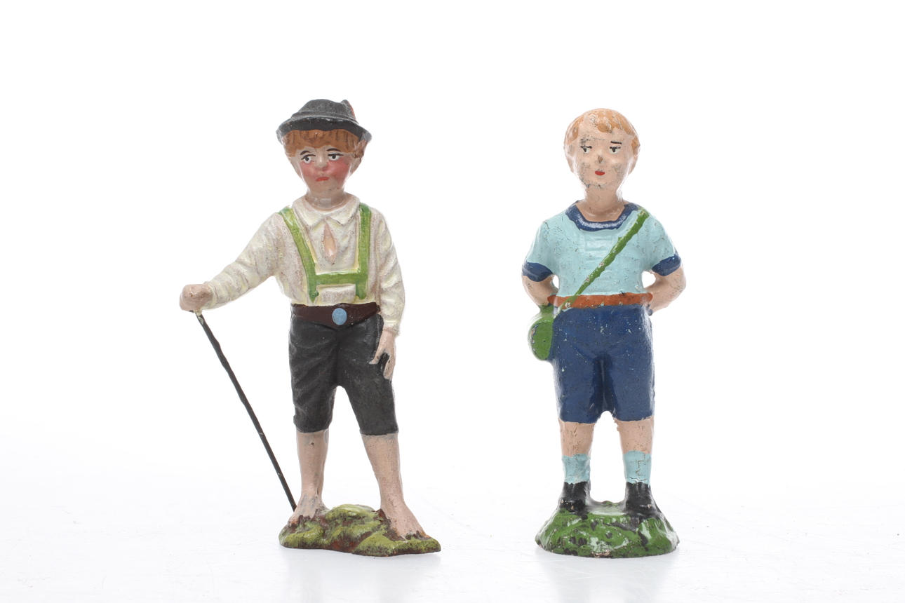 ELASTOLIN Stadsbarn och TIPPLE TOPPLE bondpojke.