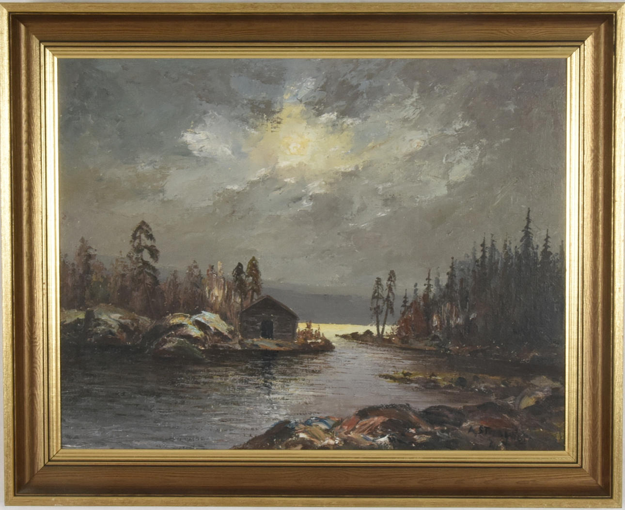 ARVID STRÖMQVIST. Olja på duk.