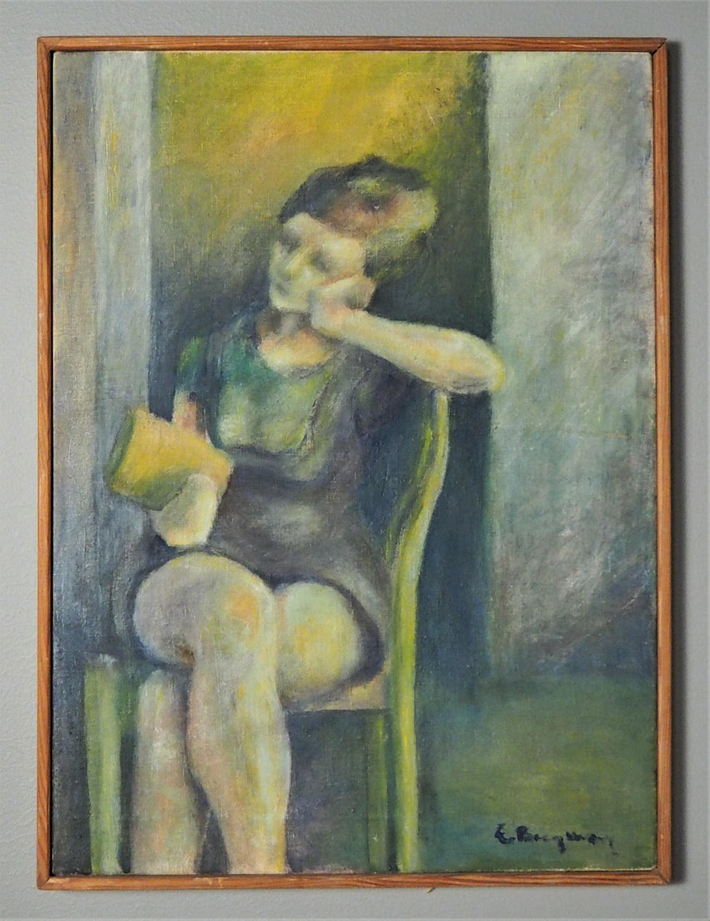OIL PAINTING, signed E Bergman.
