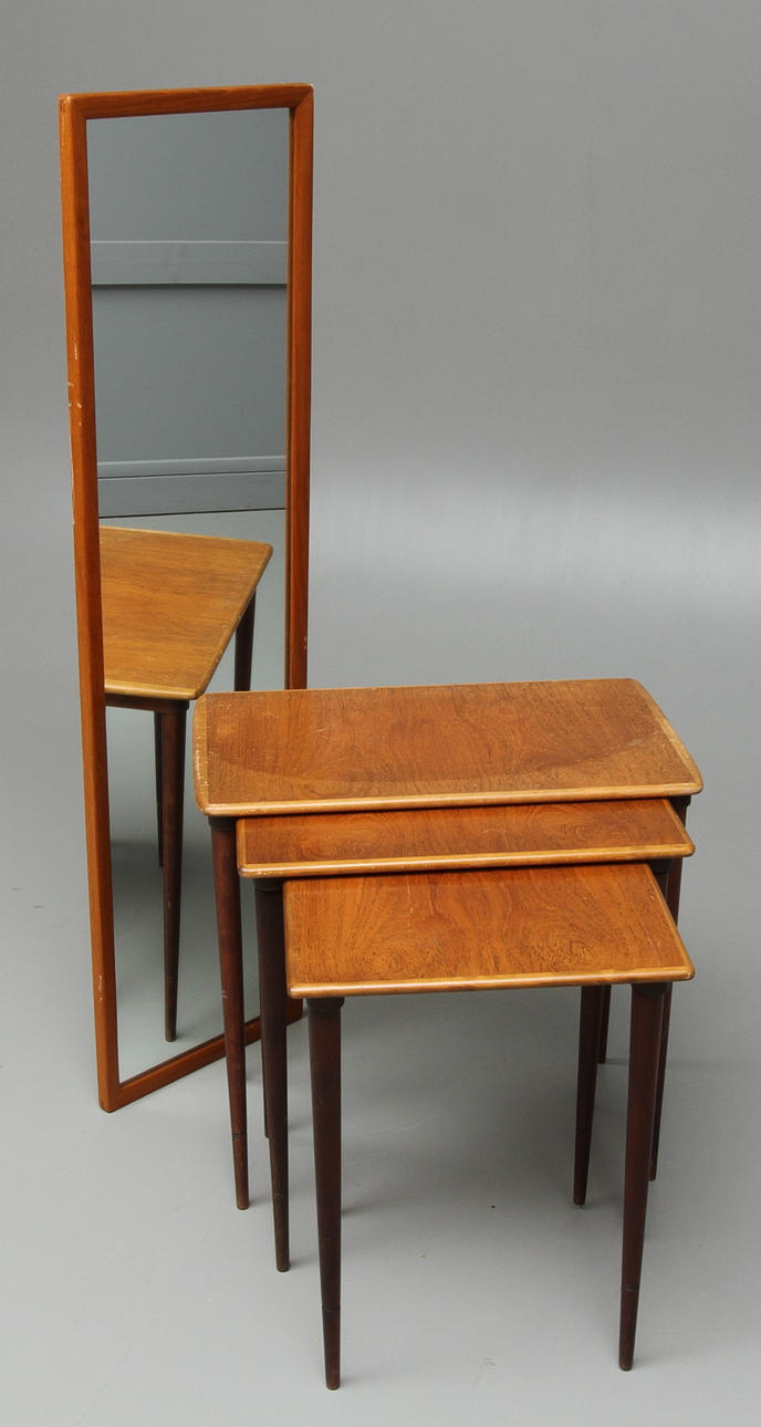 SATSBORD samt SPEGEL, 1950/60-tal.