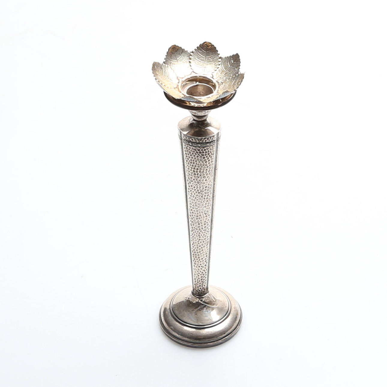 LJUSSTAKE med manschett, sterlingsilver, 1900-tal.