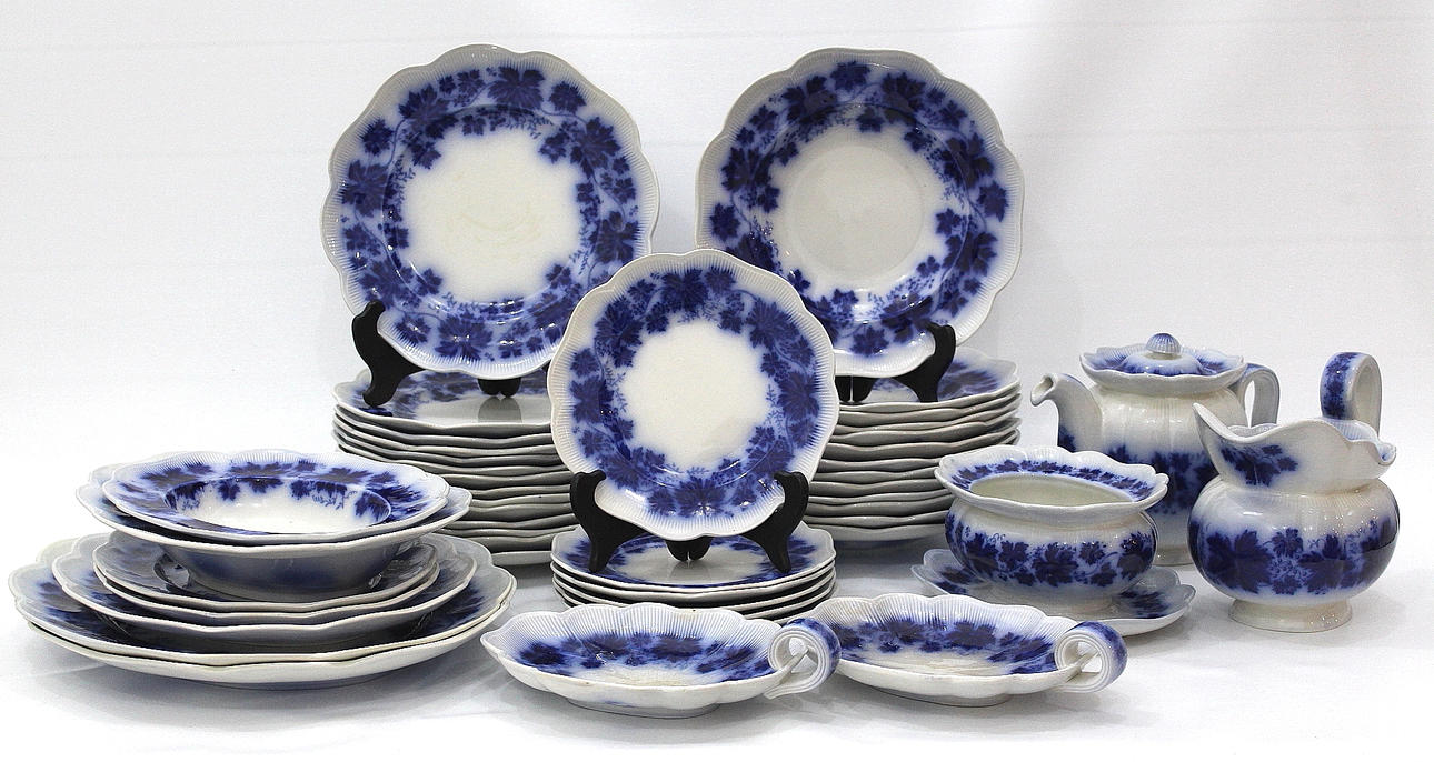 SERVIS Vinranka Gefle Flytande blå 45 delar.