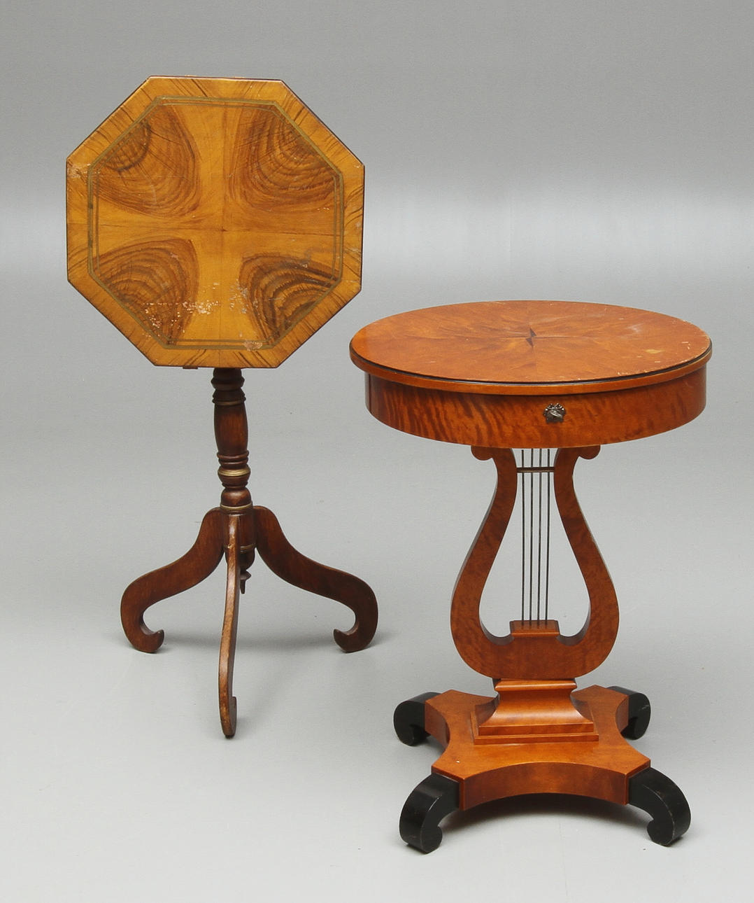 SYBORD med lyrfot samt FÄLLBORD, 18/1900-tal.